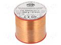 Coil wire; single coated enamelled; 0.1mm; 0.2kg; -65÷155°C INDEL DNE0.10-0.20