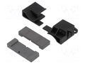 Core: ferrite; for flat cable; A: 68mm; B: 56mm; C: 10mm; D: 12.7mm KEMET ESD-FPD-40-1