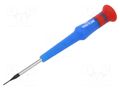 Screwdriver; precision; slot; 0.8x0.2mm; Blade length: 40mm KING TONY KT-14320815