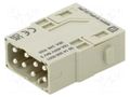 Connector: HDC; module; male; 16A; 400V; Han-Modular®; PIN: 8 HARTING 09140085001