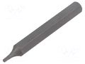Screwdriver bit; Torx® with protection; T10H; Socket size: 10mm KING TONY KT-168010U