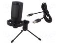 Microphone; black,red; USB A; wired; PnP; 1.8m; 60Hz÷18kHz; -40dB SAVIO SAVGMC-SONARPRO01