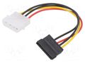 Cable: mains SATA; Molex male,SATA 15pin female; 0.18m SAVIO SAVAK-10