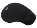 Pad; black; mouse,wrist; gel SAVIO SAVMP-01B