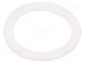 O-ring gasket; silicone; Thk: 4mm; Øint: 25mm; white; -60÷160°C ORING USZCZELNIENIA TECHNICZNE O-25X4-SI-WH