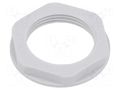 Nut; M25; polyamide; 32mm; light grey; Thread: metric; Pitch: 1.5 TE Connectivity 1SNG607010R0000