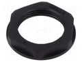 Nut; M25; polyamide; 32mm; black; Thread: metric; Pitch: 1.5 TE Connectivity 1SNG607012R0000