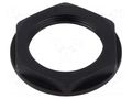 Nut; M32; polyamide; 41mm; black; Thread: metric; Pitch: 1.5 TE Connectivity 1SNG607015R0000