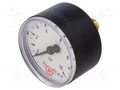 Manometer; 0÷10bar; 50mm; non-aggressive liquids,inert gases PNEUMAT 206-K