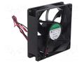 Fan: DC; axial; 12VDC; 92x92x25mm; 76.46m3/h; 32dBA; ball; 2700rpm SUNON EE92251B2-A99