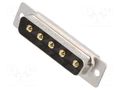Connector: Special D-Sub; PIN: 5; plug; male; on PCBs; THT; MHCD MH CONNECTORS MHCDD5W5P4