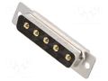 Connector: Special D-Sub; PIN: 5; plug; male; on PCBs; THT; MHCD MH CONNECTORS MHCDD5W5P4