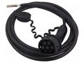 Cable: eMobility; 1x0.5mm2,5x6mm2; 480V; 11kW; IP54; three-phase AMPHENOL HVCOIMBR6PS702L750