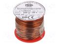 Coil wire; double coated enamelled; 1mm; 0.2kg; -65÷200°C INDEL DN2E1.00-0.20