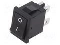 ROCKER; DPST; Pos: 2; ON-OFF; 6A/250VAC; black; none; CW; Body: black NKK SWITCHES CWSB21AA2F