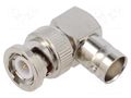 Adapter; BNC male,BNC female; Insulation: PTFE; 50Ω; brass; 4GHz AMPHENOL RF 031-9-RFX