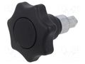 Lock; cast zinc; 50mm; Kind of insert bolt: with thumbwheel ELESA+GANTER GN115-SG-50