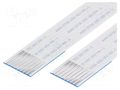 FFC tape; Cores: 8; Tape ph: 1mm; L: 101mm; 1A; 60V; FFC10-TIN GCT 10-08-A-0101-C