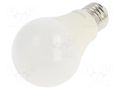 LED lamp; white cold; E27; 230VAC; 806lm; 8.5W; 180°; 6500K TOSHIBA LED LIGHTING 4711112384440