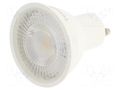 LED lamp; warm white; GU10; 230VAC; 450lm; 5.5W; 38°; 3000K TOSHIBA LED LIGHTING 4711112384907