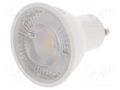 LED lamp; warm white; GU10; 230VAC; 560lm; 7W; 38°; 3000K; CRImin: 80 TOSHIBA LED LIGHTING 4711112384938