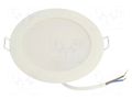 Lamp: LED downlight; 230VAC; 8W; white cold; 110°; 6500K; CRImin: 80 TOSHIBA LED LIGHTING 4711112387830