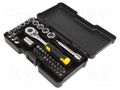 Wrench-set; socket spanner; Mounting: 1/4"; 37pcs. STANLEY STL-STMT82672-0
