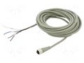 Cable: for sensors/automation; PIN: 4; 7m; plug; CI; Colour: grey AUTONICS CID4-7R