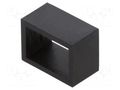 LED holder; two-piece; black; UL94V-2; L: 7.6mm; polyamide BIVAR CR-300