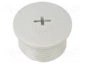 Stopper; M25; 1.5; IP68; polyamide; light grey; Entrelec; 15mm TE Connectivity 1SNG620025R0000