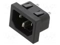 IEC 60320 connector 6010 Connector Inlet 10A C14 SCHURTER 6162.0161