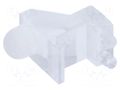Fiber for LED; Ø3mm; Front: convex; angular,with PCB mounting BIVAR SLP3-200-100-R