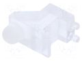 Fiber for LED; Ø3mm; Front: convex; angular,with PCB mounting BIVAR SLP3-250-100-R