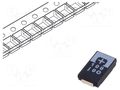Capacitor: tantalum-polymer; low ESR; 100uF; 6.3VDC; 2800mA; SMD PANASONIC 6TPE100MI