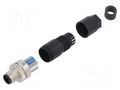 Connector: M12; plug; PIN: 4; male; A code-DeviceNet / CANopen PHOENIX CONTACT SACC-M12MS-4PLM