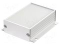 Enclosure: with panel; with fixing lugs; Filotec; X: 55.3mm; IP40 BOPLA F524-80WL-SET