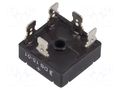 Bridge rectifier: three-phase; Urmax: 100V; If: 15A; Ifsm: 350A; THT DIOTEC SEMICONDUCTOR DB15-01-DIO