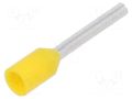 Tip: bootlace ferrule; insulated; copper; 0.25mm2; 8mm; tinned PHOENIX CONTACT AI0.25-8YE