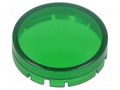 Actuator lens; RONTRON-R-JUWEL; transparent,green; Ø19.7mm SCHLEGEL T22HRRGN