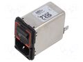 Connector: AC supply; socket; male; 10A; 250VAC; FN9280; Des: filter SCHAFFNER FN9280-10-06