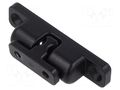 Ball catches; W: 14.5mm; L: 68mm; cast zinc; black; stainless steel ELESA+GANTER GN4490-ZD-68-2-SW