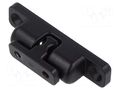 Ball catches; W: 14.5mm; L: 68mm; cast zinc; black; stainless steel ELESA+GANTER GN4490-ZD-68-2-SW