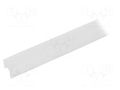 Cover for LED profiles; satin; 1m; G22S; push-in KLUŚ K-B17013S-1M