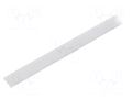 Cover for LED profiles; satin; 10m; LIGER-11; push-in KLUŚ K-B17037S-10M