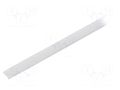 Cover for LED profiles; white; 1m; KA-11; push-in KLUŚ K-B17064F-1M