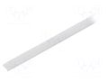Cover for LED profiles; white; 1m; KA-11; push-in KLUŚ K-B17064F-1M