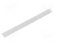 Cover for LED profiles; white; 1m; KA-T-11; push-in KLUŚ K-B17179F-1M