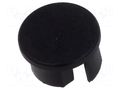 Cap for LED profiles; black; OLEK; round KLUŚ K-C24204C07