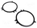 Speaker frame; 165mm; Audi; Audi A3 1994->2003; 2pcs. 4CARMEDIA RAM-20.404.3/K