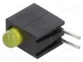 LED; in housing; 3mm; No.of diodes: 1; yellow; 2mA; Lens: diffused BIVAR H101CYDL
